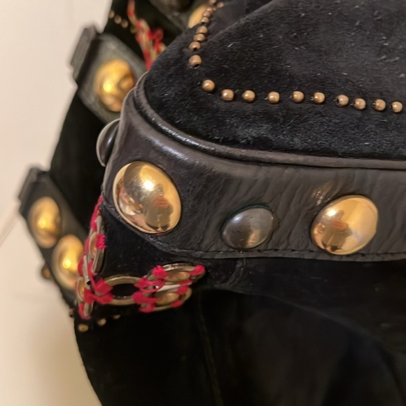 Rare Vintage Gucci Black Suede Bag - Picture 13 of 16